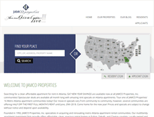 Tablet Screenshot of jamcoproperties.com